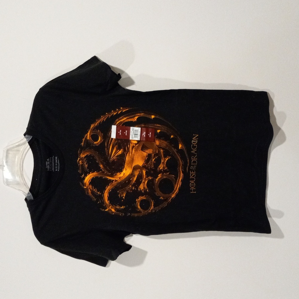 NWT Men S Cotton House of the Dragon Graphic Tee Soft Short Sleeves Black comfy